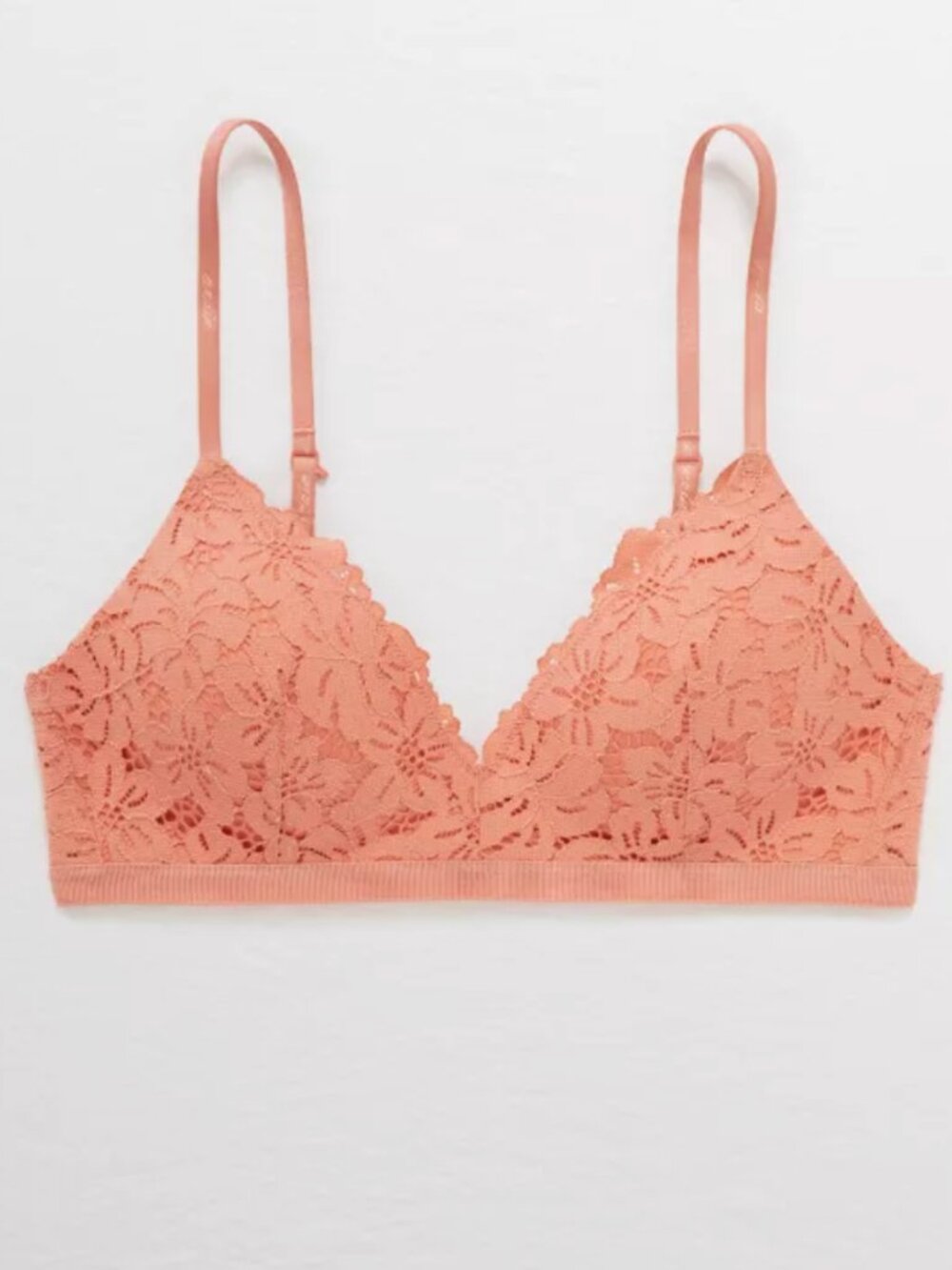 Aerie Real Happy Wireless Lightly Lined Lace Bra